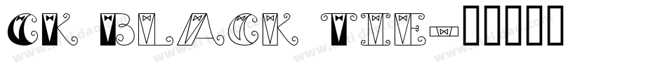 CK Black Tie字体转换